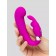 Лиловый вибратор Mini G-Spot Curve Vibe с клиторальным зайчиком - Happy Rabbit купить в Коврове с доставкой в Orgasmix.ru Лиловый вибратор Mini G-Spot Curve Vibe с клиторальным зайчиком - Happy Rabbit