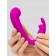 Лиловый вибратор Mini G-Spot Curve Vibe с клиторальным зайчиком - Happy Rabbit купить в Коврове с доставкой в Orgasmix.ru Лиловый вибратор Mini G-Spot Curve Vibe с клиторальным зайчиком - Happy Rabbit