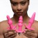 Набор из 3 розовых анальных пробок с вибропулей Thrill Trio Anal Plug Set - XR Brands в Коврове Набор из 3 розовых анальных пробок с вибропулей Thrill Trio Anal Plug Set - XR Brands