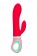 Красный вибратор с клиторальным отростком Petunia - 19 см. - ToyFa купить в Коврове с доставкой в Orgasmix.ru Красный вибратор с клиторальным отростком Petunia - 19 см. - ToyFa