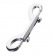 Серебристый двухсторонний карабин TOYFA Metal - ToyFa - купить с доставкой в Коврове